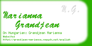 marianna grandjean business card